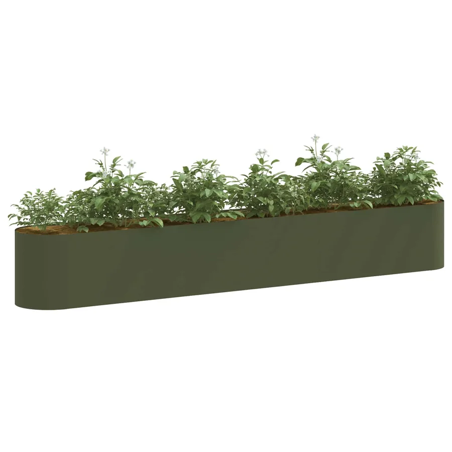 Jardin surélevé Vert olive 280 x 40 x 40 cm - 3