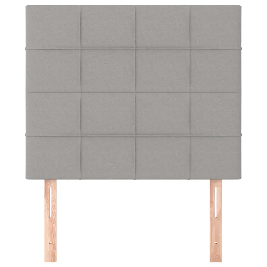 Tête de lit Gris clair 80x5x118/128 cm Tissu - 3