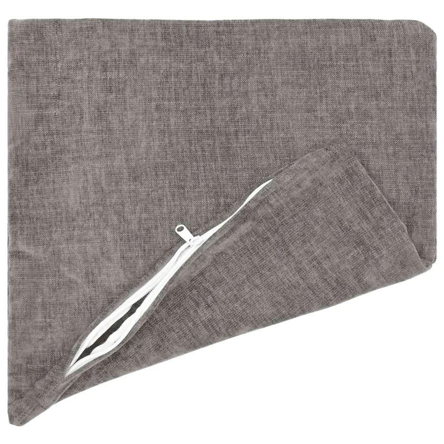 Housse de coussin 6 pcs HEERLEN Gris foncé 40 x 40 cm - 3