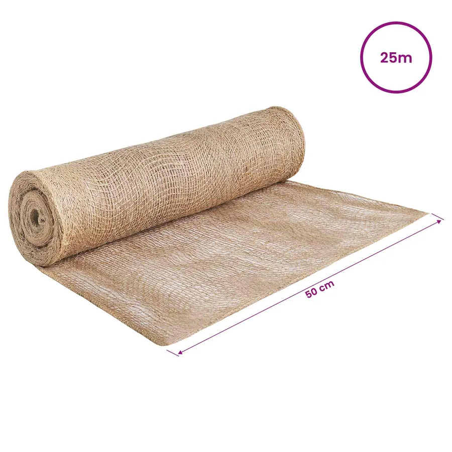 Rouleau de jute Naturel 50 x 5000 cm - 6