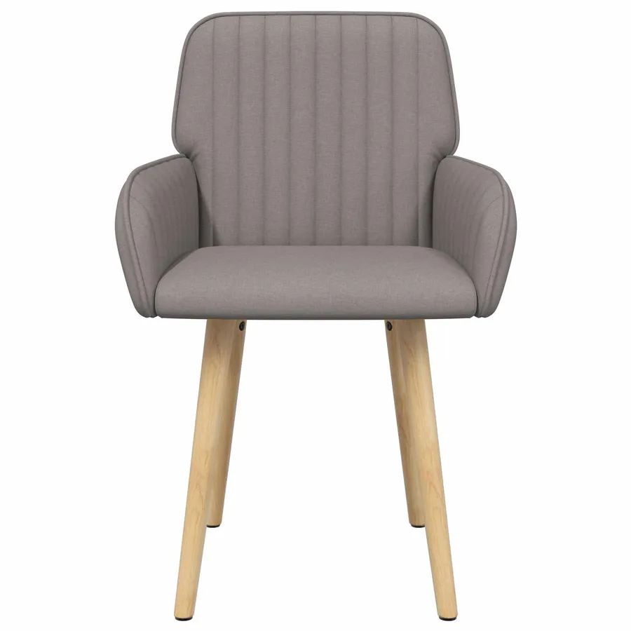 Chaises de salle à manger 2 pcs Tissu Taupe 56,5 x 50 x 87,5 cm - 2