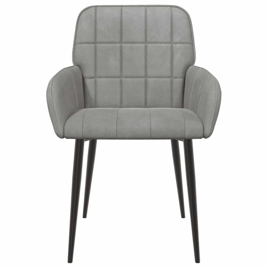 Chaises de salle à manger 2 pcs Velours Gris clair - 3