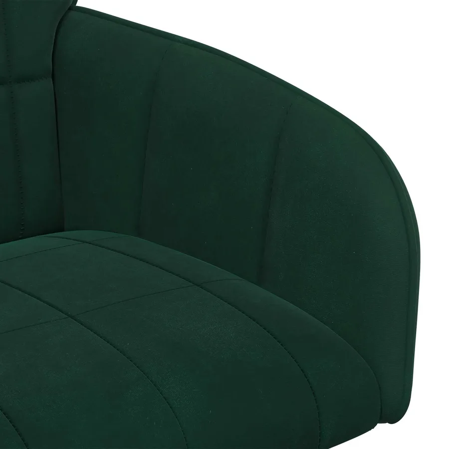 Chaises de salle à manger 2 pcs Velours Vert foncé - 6