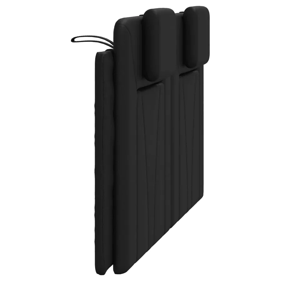 Coussin de tête de lit Viana noir 137 cm similicuir - 6