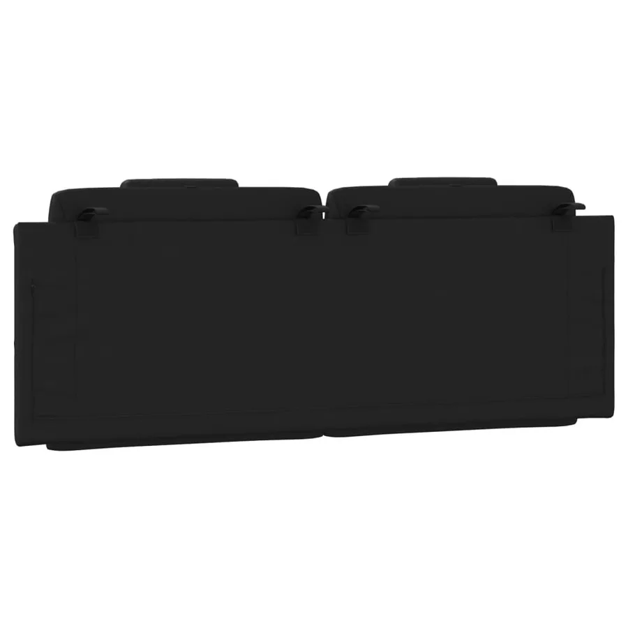 Coussin de tête de lit Viana noir 137 cm similicuir - 7