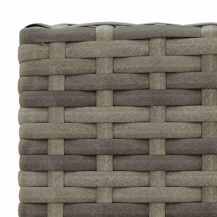 Ensemble de bar de jardin 7 pcs gris résine tressée - 7