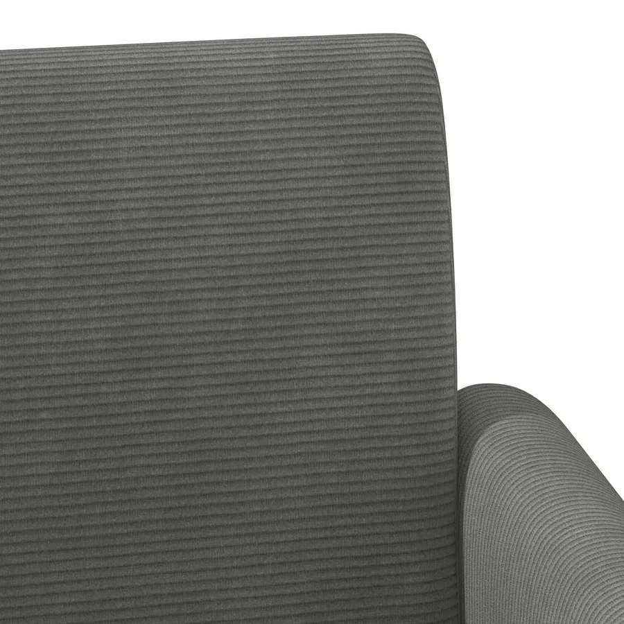 Canapé love seat avec capitonnage en boutons Gris foncé - 7