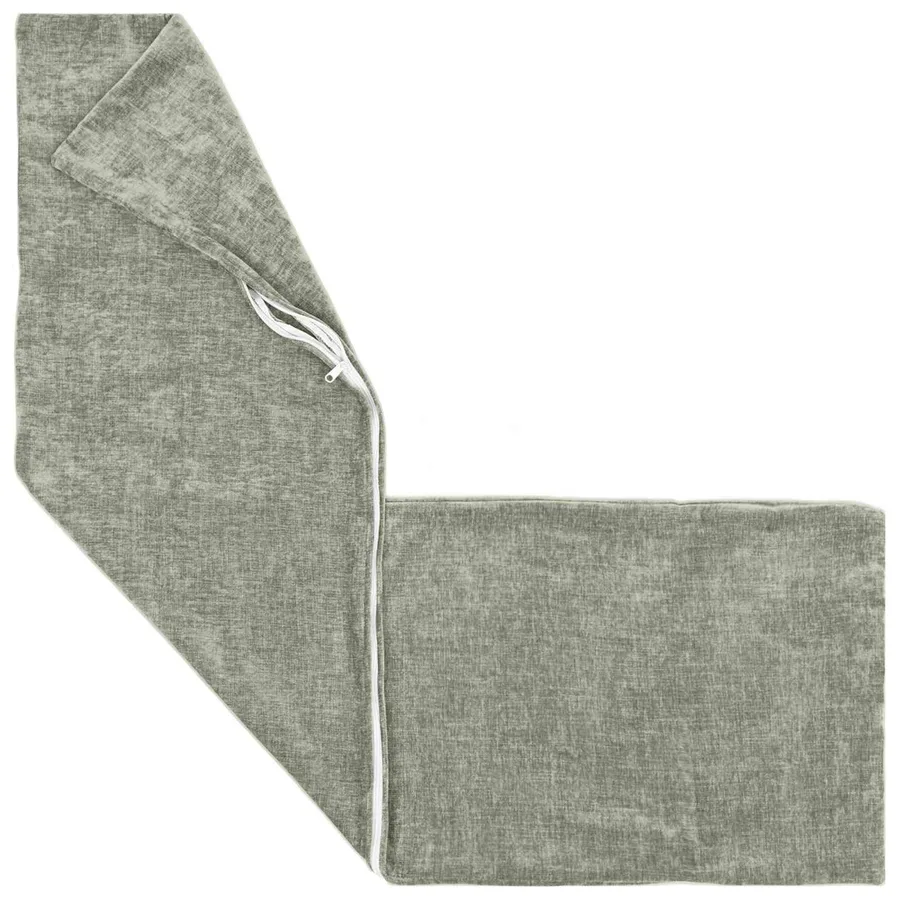 Housse de coussin HEERLEN Vert 40 x 145 cm Tissu Chenille - 3