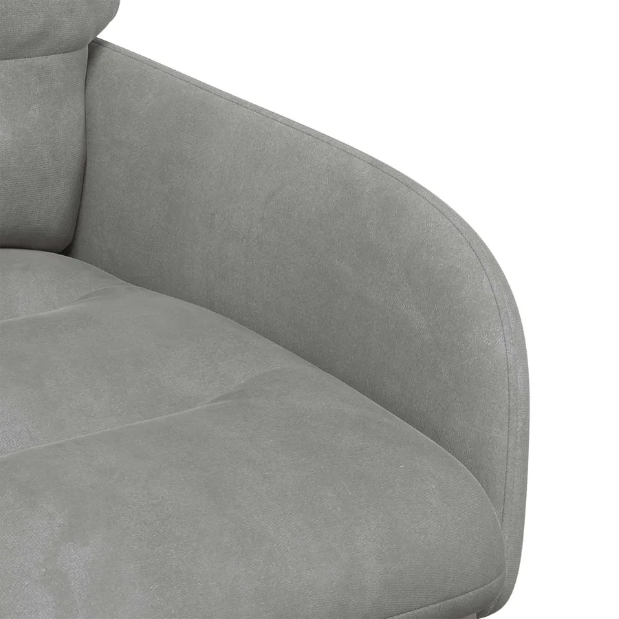 Chaises de salle à manger 6 pcs Velours Gris clair - 6