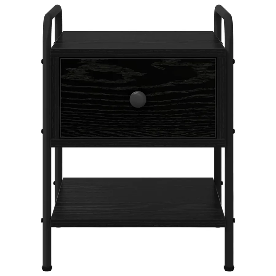 Table de chevet Chêne noir Bois d'ingénierie - 5