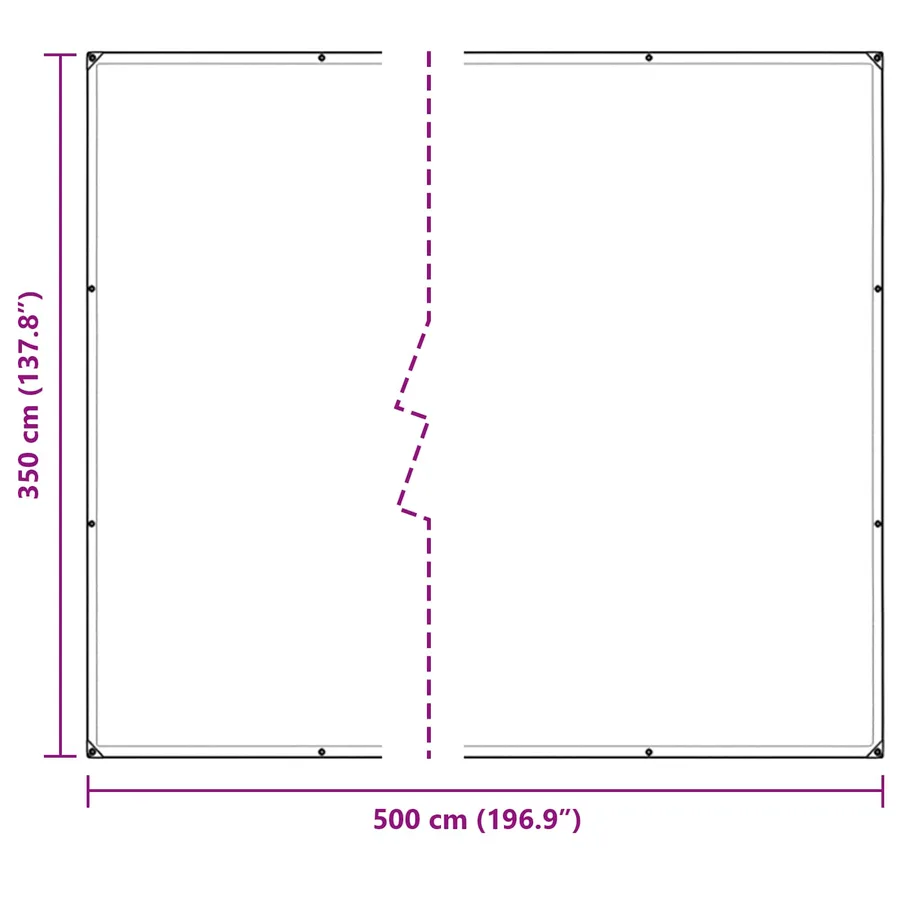 Couverture pour plantes Transparent 5 × 3,5 m PE - 8