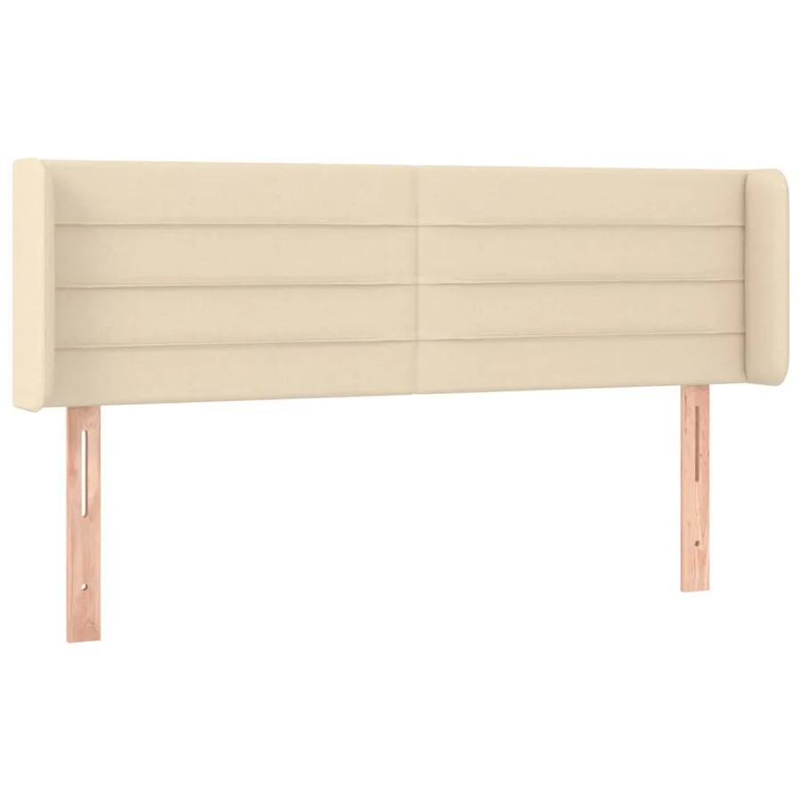 Tête de lit à LED Crème 147x16x78/88 cm Tissu - 3