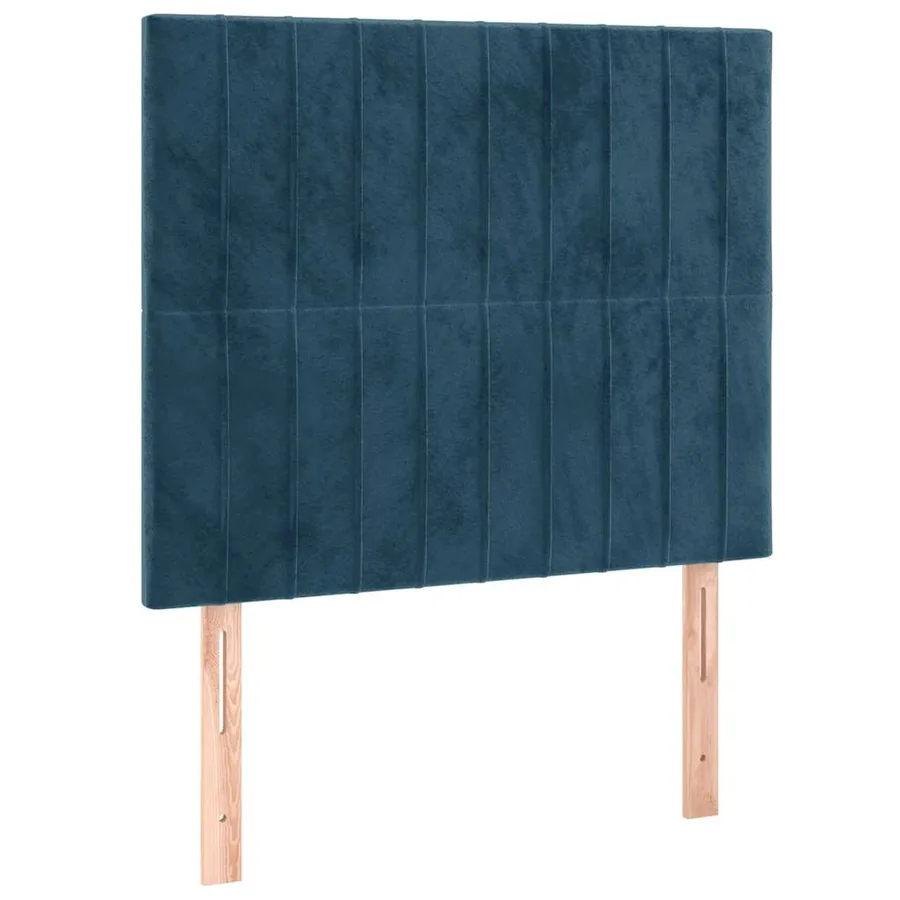 Sommier à lattes de lit avec matelas Bleu foncé 90x190 cm - 6