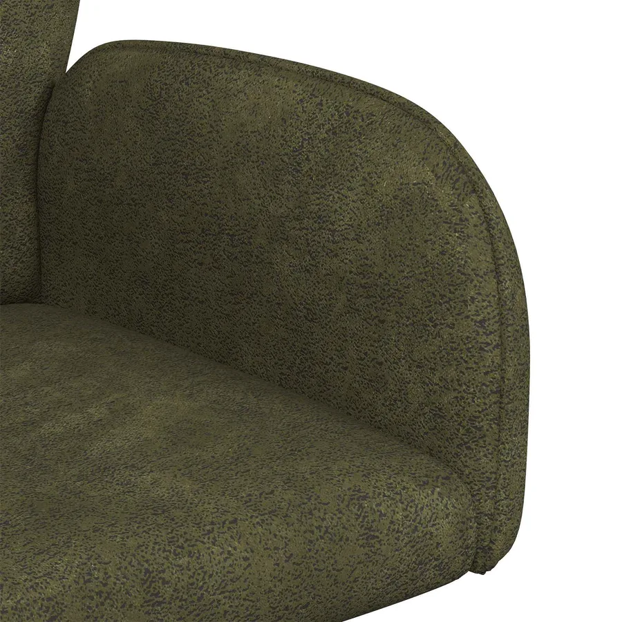 Chaises de salle à manger pivotantes 2 pcs Simili daim - 6