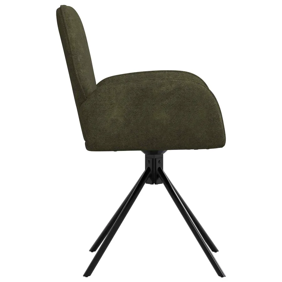 Chaises de salle à manger pivotantes 6 pcs Simili daim - 4