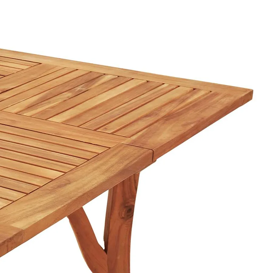 Ensemble à manger de jardin 5 pcs Bois d'acacia solide - 8