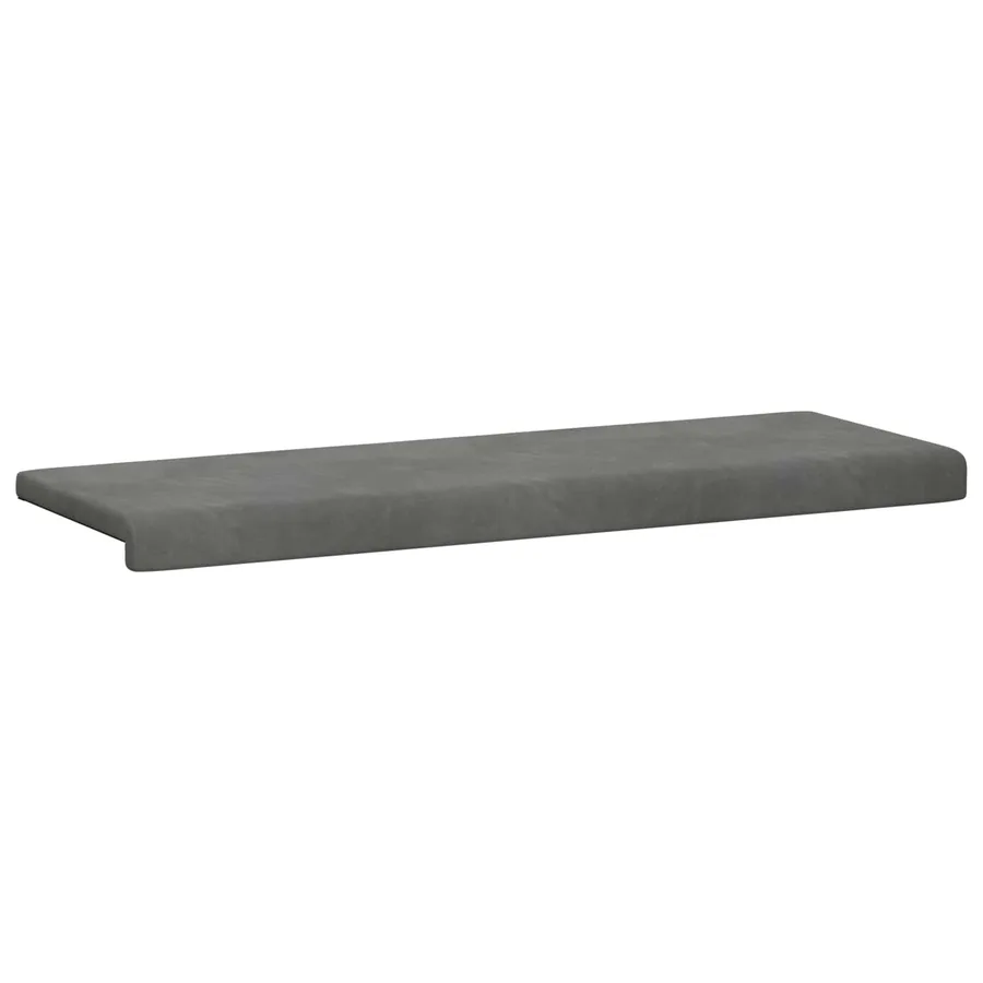 Coussin de banc Velours (V) Gris foncé Profondeur 35 cm - 5