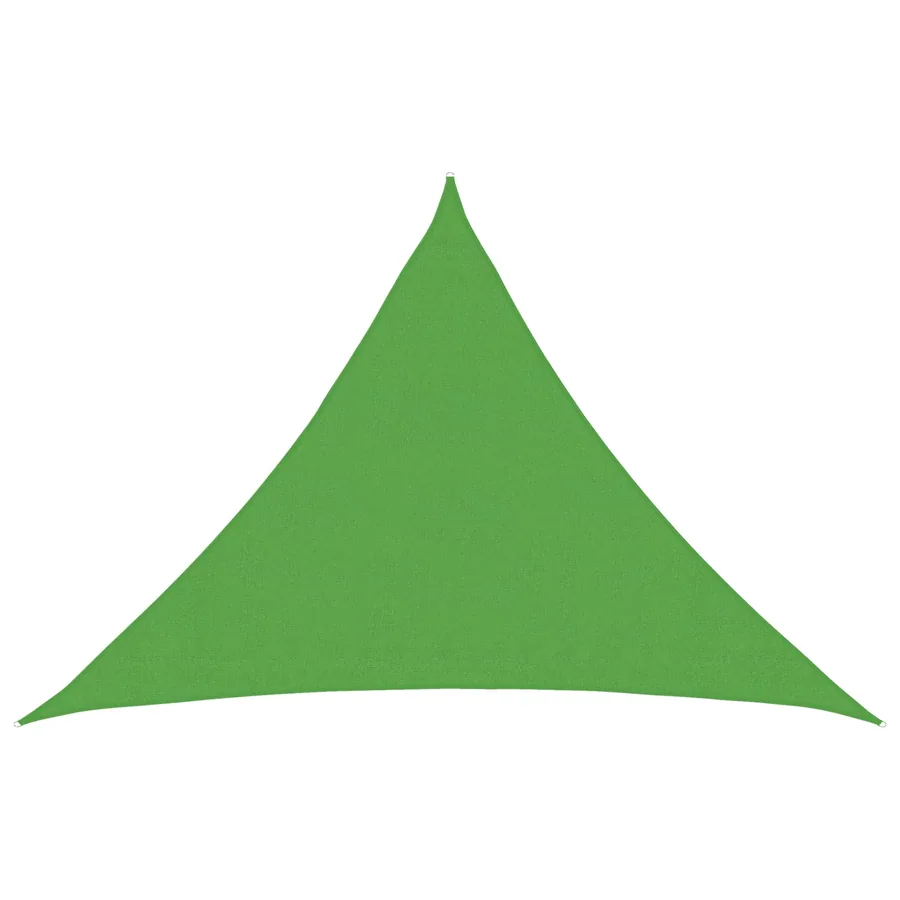 Voile d'ombre Vert clair 7 x 5 x 5 m HDPE