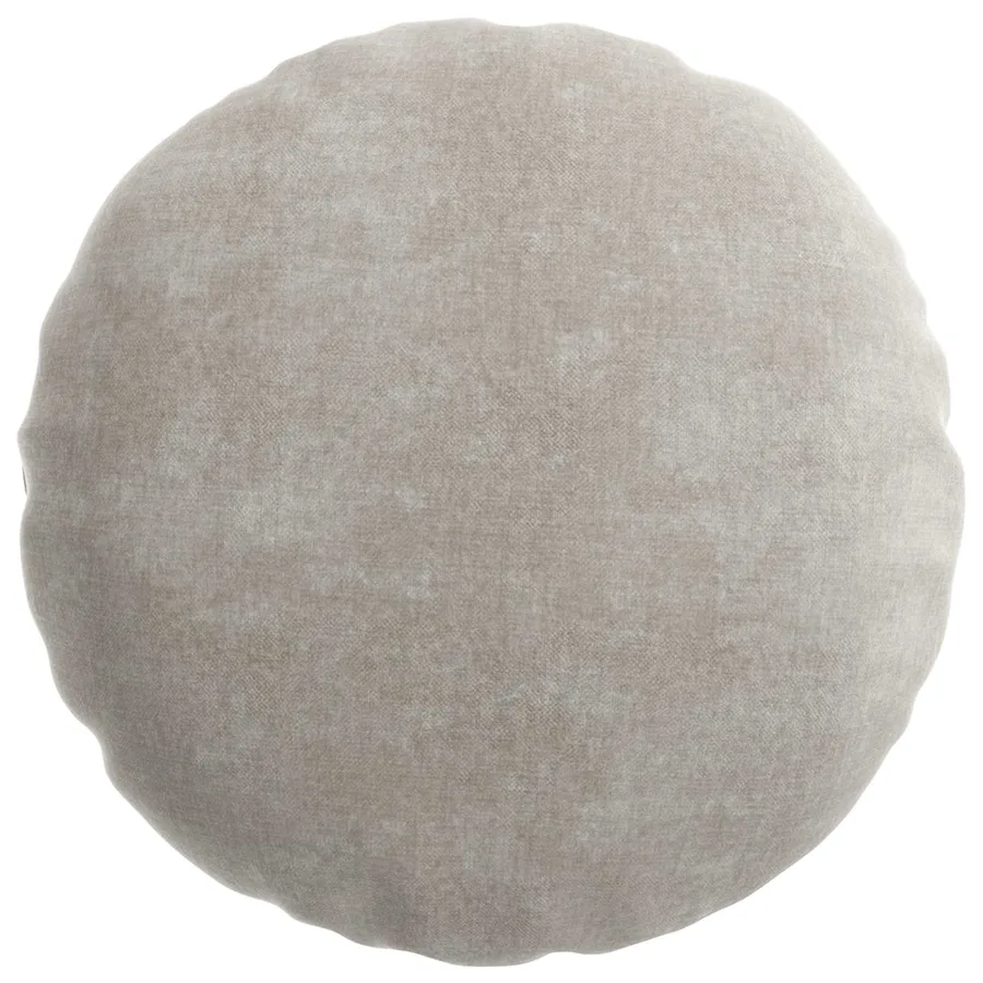 Housse de coussin 2 pcs HEERLEN Gris clair Ø 60 cm - 2