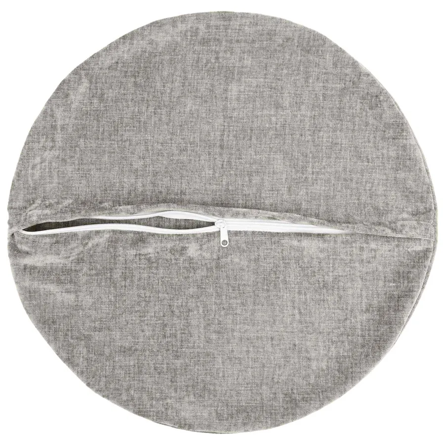 Housse de coussin 2 pcs HEERLEN Gris clair Ø 60 cm - 3