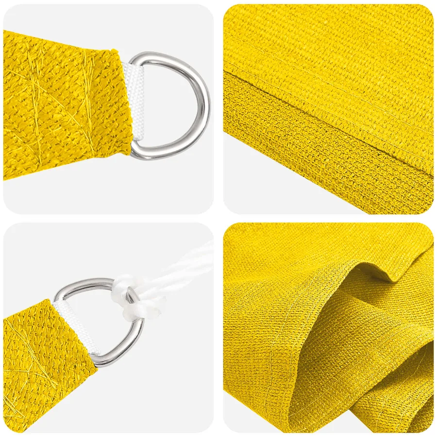 Voile d'ombre Jaune 2 x 2 x 2 m HDPE - 2