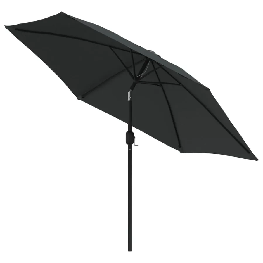 Parasol d'extérieur avec poteau en métal 300 cm Anthracite - 3
