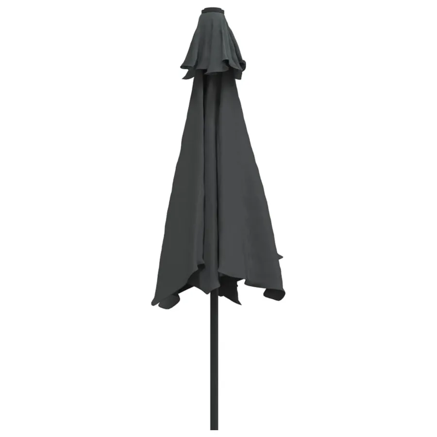 Parasol d'extérieur avec poteau en métal 300 cm Anthracite - 4