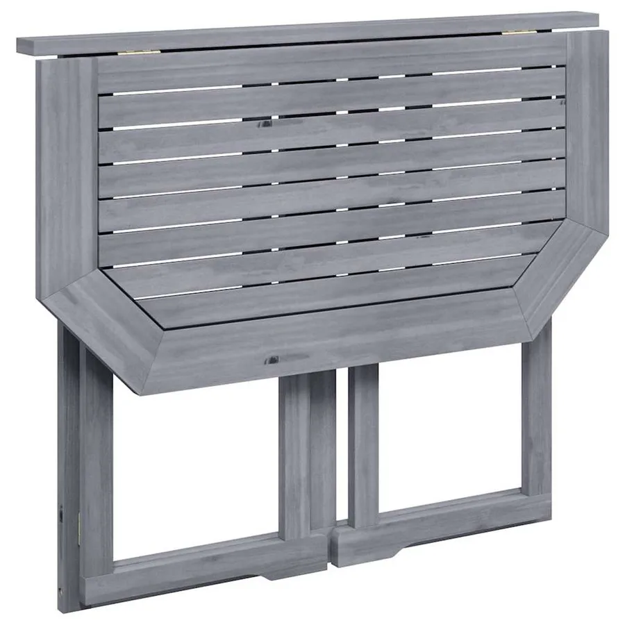 Table pliable de balcon 90x50x74 cm Bois d'acacia massif - 3