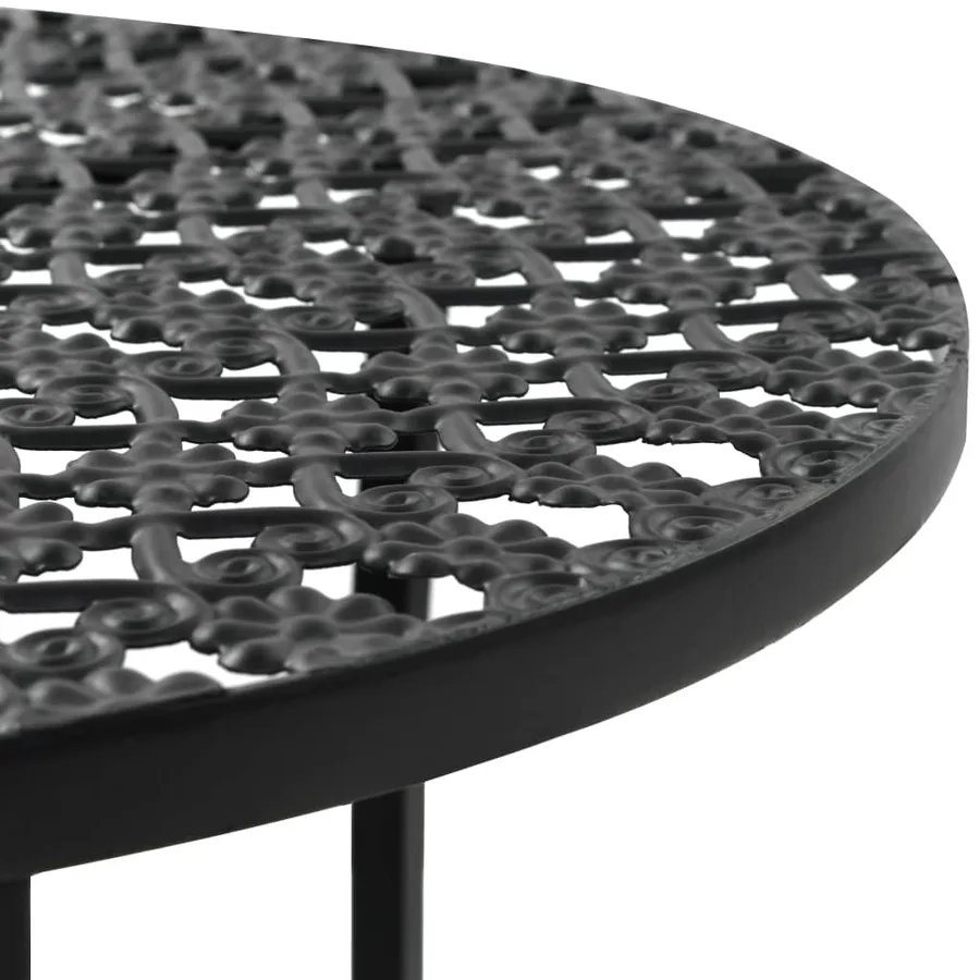 Table de bistro Noir 40x70 cm Métal - 3