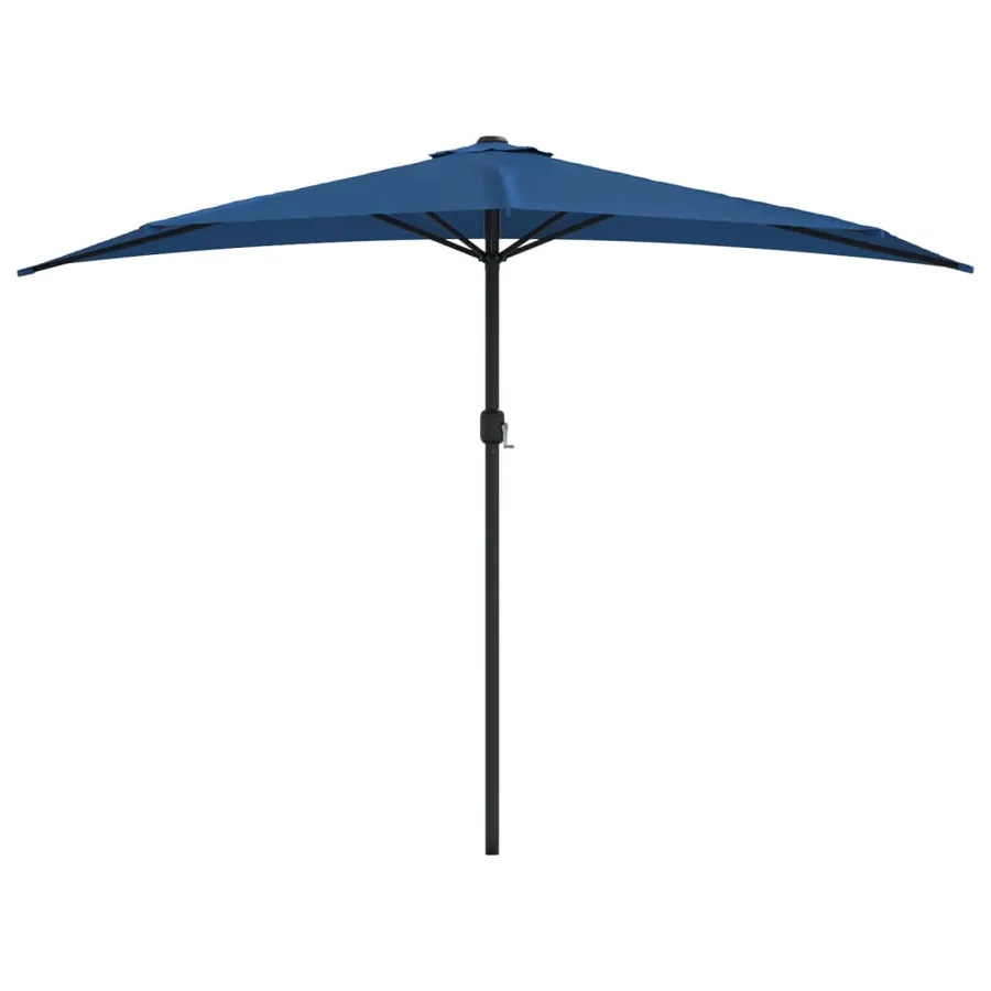 Parasol de balcon avec mât en aluminium Bleu 300x155x223cm Demi - 3
