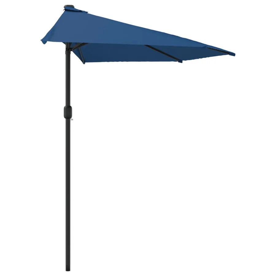 Parasol de balcon avec mât en aluminium Bleu 300x155x223cm Demi - 4