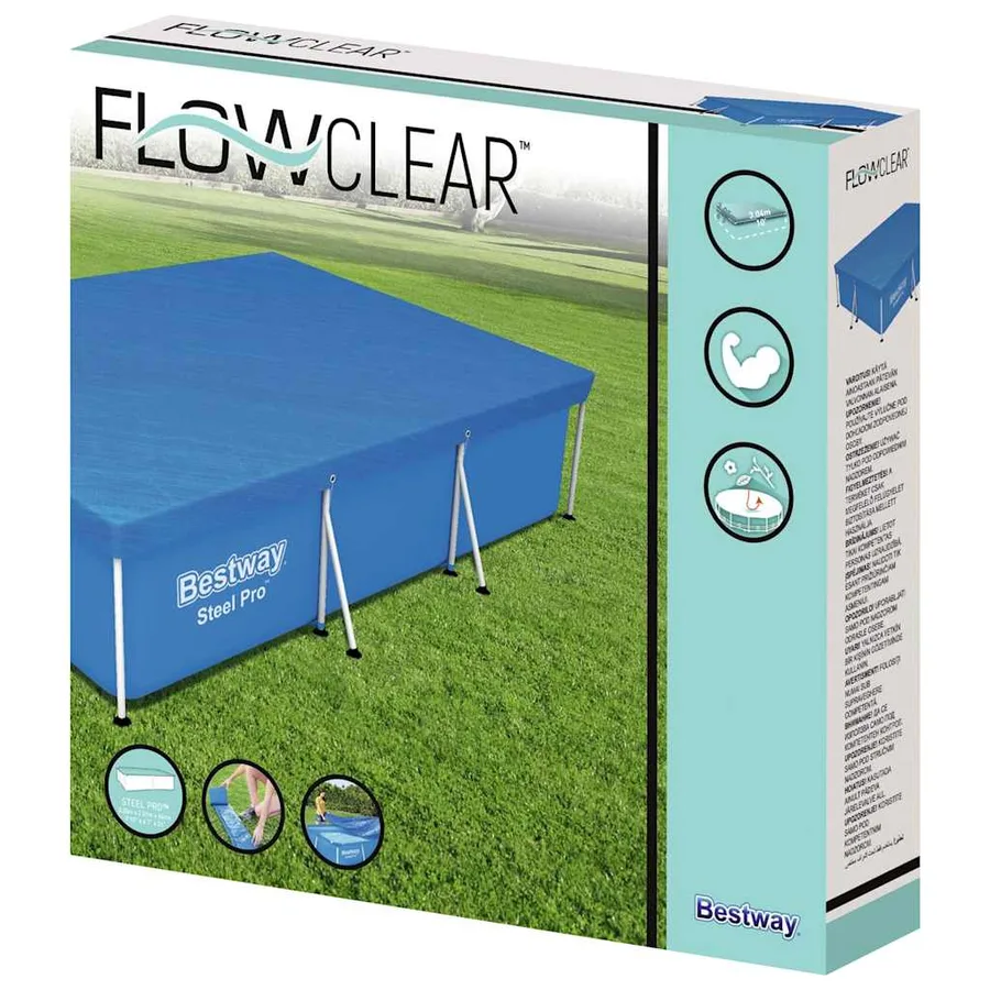Bestway Couverture de piscine Flowclear 304x205x66 cm - 2