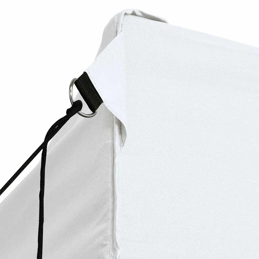Tente de réception pliable avec 3 parois 280x410x315 cm Acier Blanc - 7