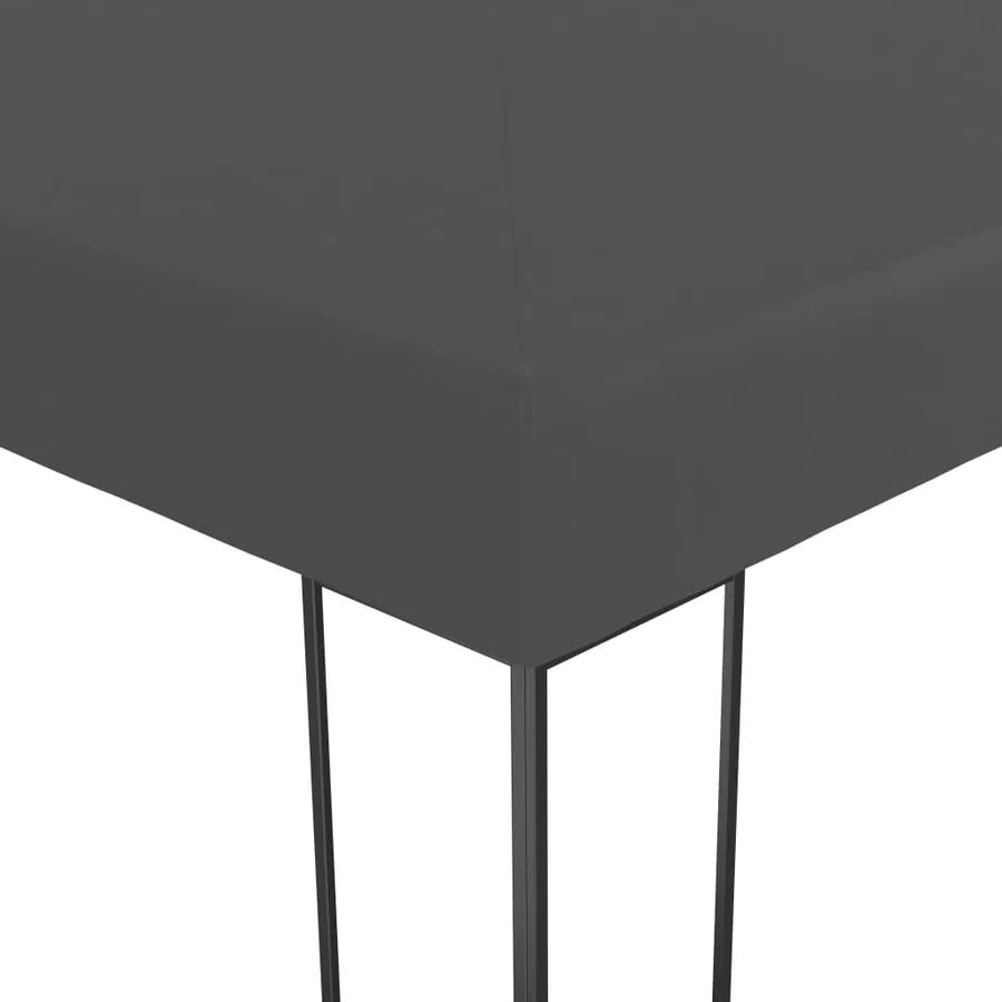 Tonnelle avec guirlande lumineuse à LED 3x4 m Anthracite - 6