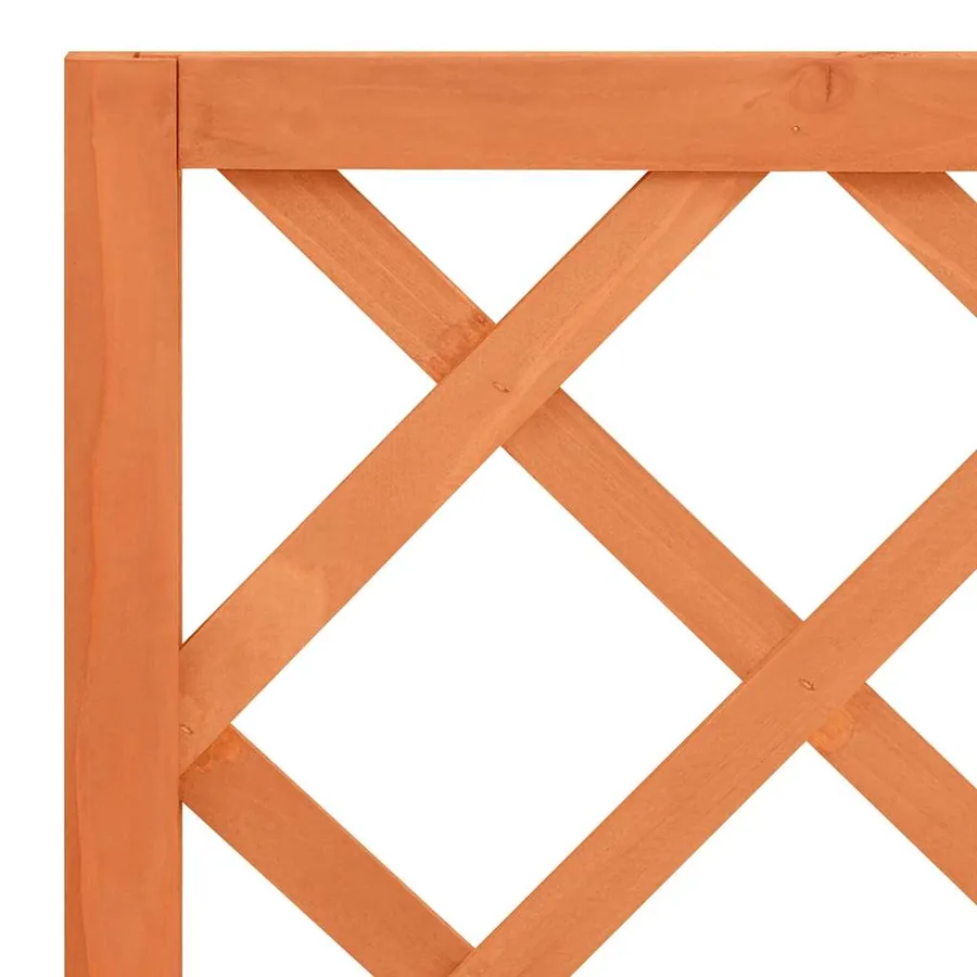 Jardinière à treillis jardin Marron 70x30x135 cm Bois de sapin - 6