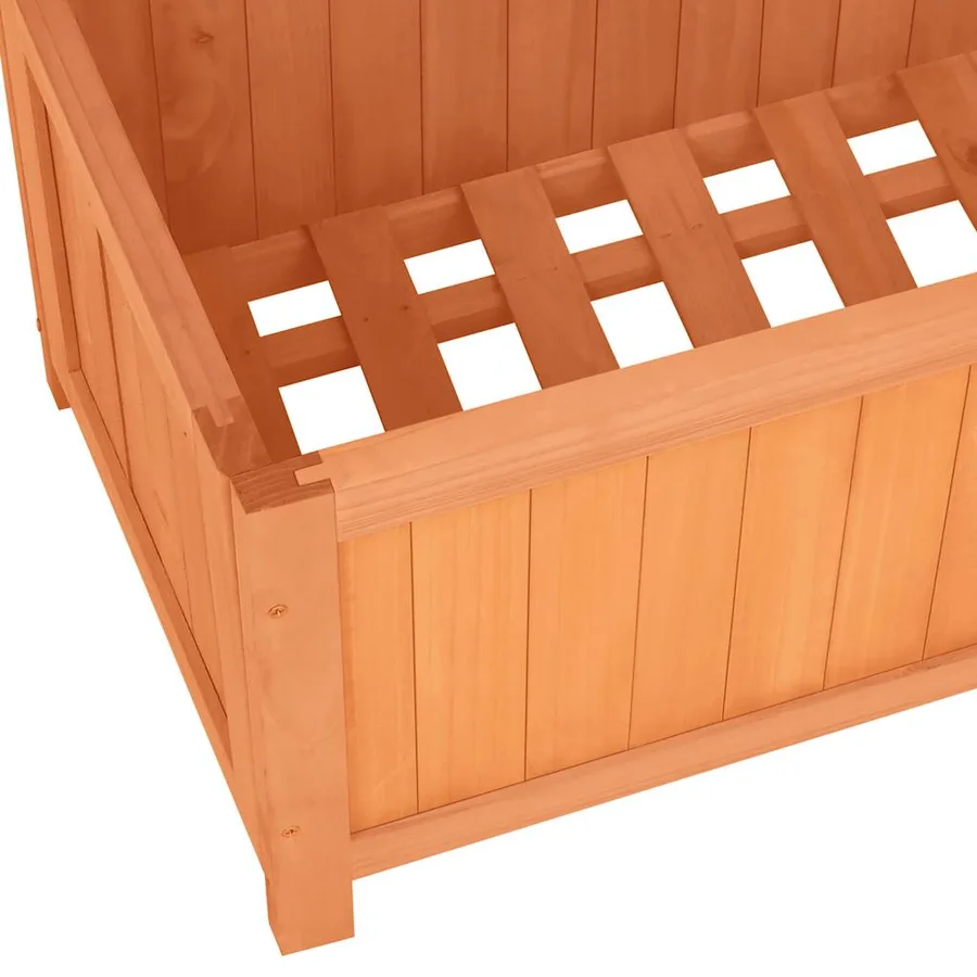 Jardinière à treillis jardin Marron 70x30x135 cm Bois de sapin - 7