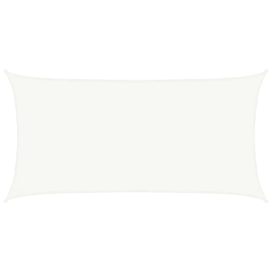 Voile d'ombrage 160 g/m² Blanc 2,5x4,5 m PEHD - 2