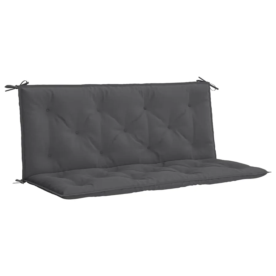 Coussin de banc de jardin anthracite tissu oxford - 2