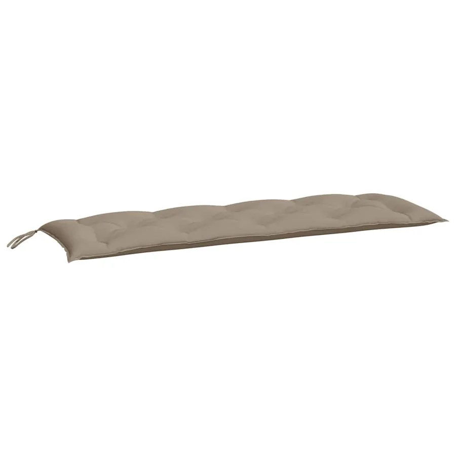 Coussin de banc de jardin taupe 150x50x7 cm tissu oxford - 2