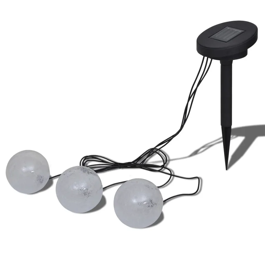 Boules solaires flottantes 3 LED pour étang piscine - 2