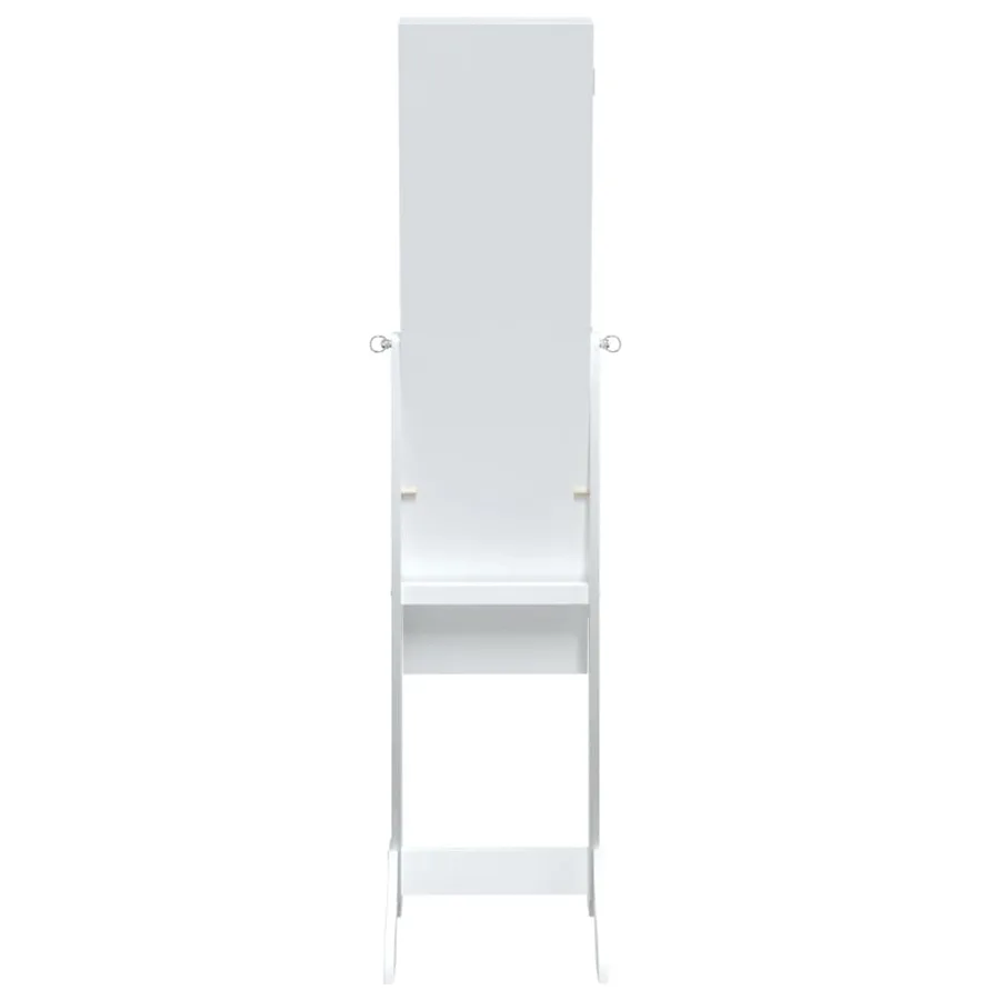 Miroir sur pied blanc avec LED blanc 34x37x146 cm - 11