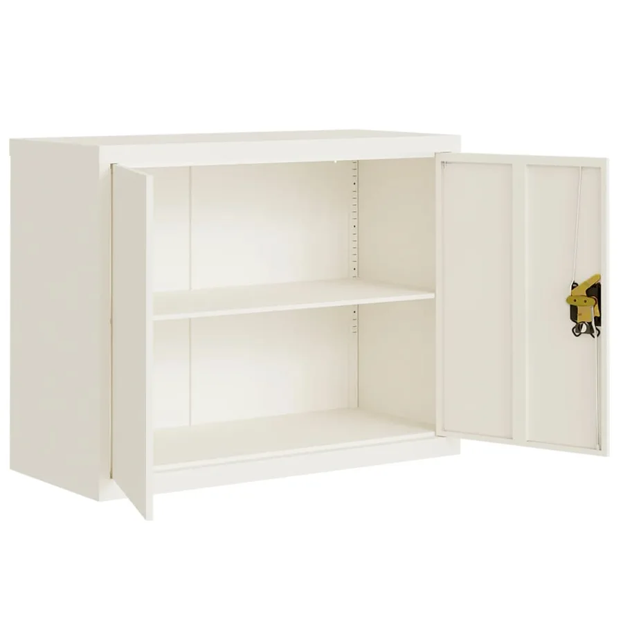 Classeur blanc 90x40x70 cm acier - 4