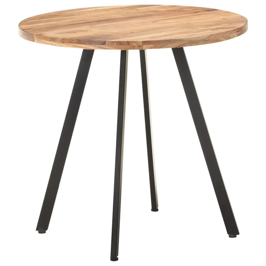 Table de salle à manger 80 cm Bois d'acacia solide - 5
