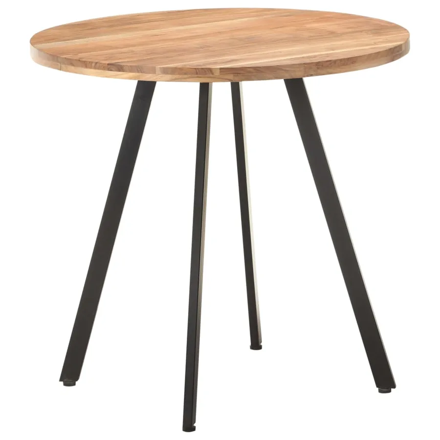 Table de salle à manger 80 cm Bois d'acacia solide - 8