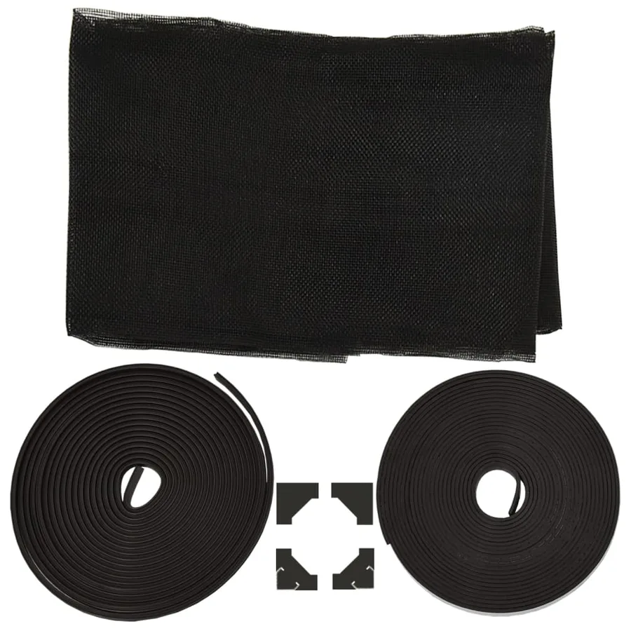 Moustiquaire magnétique pour fenêtres anthracite 80x140 cm - 7