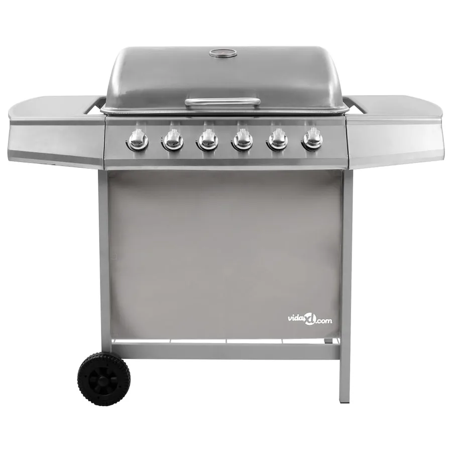 Barbecue gril à gaz avec 6 brûleurs Argenté - 3