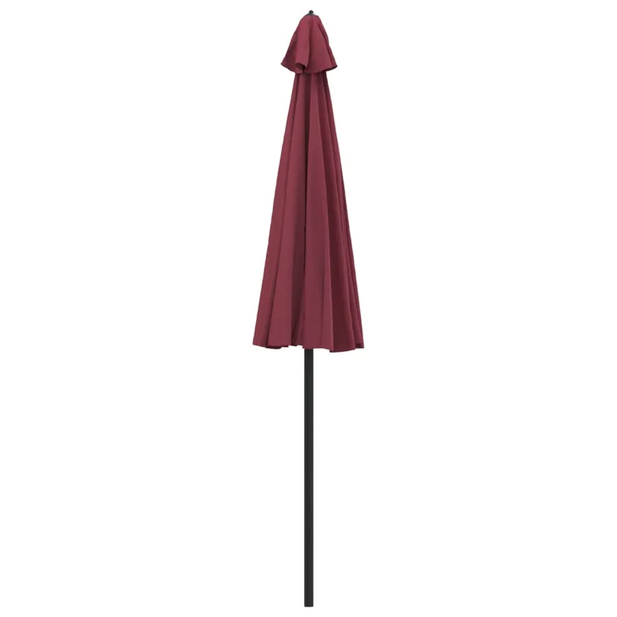 Parasol d'extérieur avec mât en aluminium 270 cm rouge bordeaux - 4