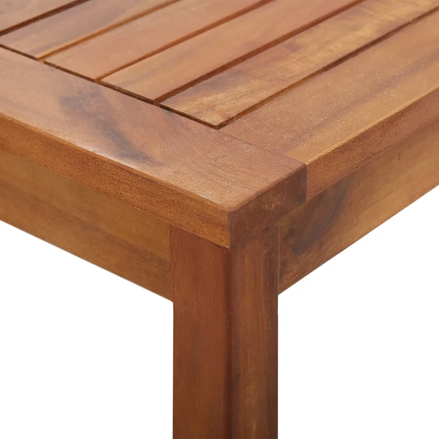 Salon de jardin 4 pcs avec coussins Bois d'acacia solide - 12