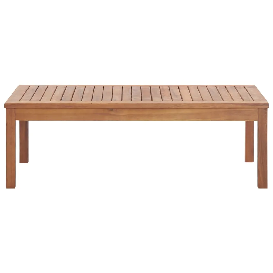 Salon de jardin 4 pcs avec coussins Bois d'acacia solide - 4