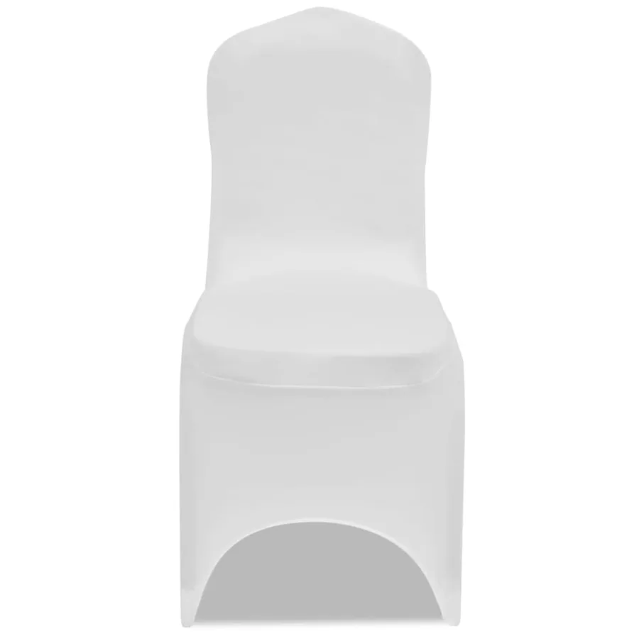 Housse blanche extensible pour chaise 50 pièces - 2